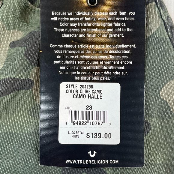 True Religion Women's Halle Camo Skinny Jeans - Picture 9 of 15